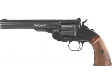 Airsoftový revolver Schofield 6" - celokov, CO2, GNB, ASG