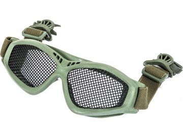 Brýle s mřížkou pro helmu FAST - zelené, Black River