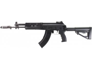 Airsoftová zbraň AK-15 - ocelové, výsuvná pažba, LCT, LCK-15