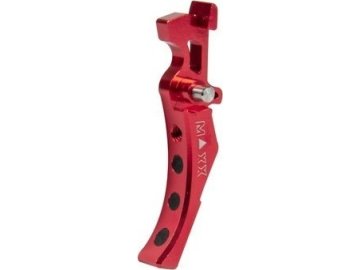MXM Hliníková CNC ADVANCED spoušť pro M4/M16 - TYPE D, červená 01