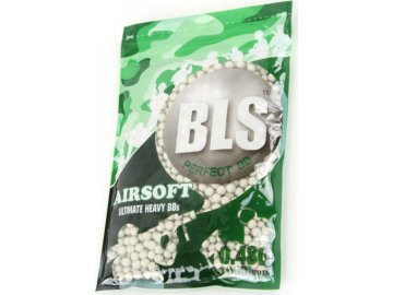 BLS BLS airsoftové kuličky PRECISION UH 0,48g, 1000 BBs (sáček) - Bílá 01