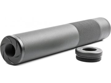 Maple Leaf ML hliníkový tlumič WHISPER MOCK SILENCER 215 x 30 mm, dlouhý - Černá 01