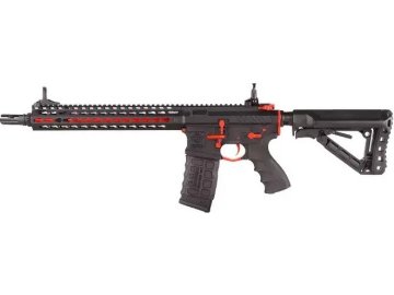 GIG Airsoftová zbraň CM16 SRXL Red Edition, Sportline, černá, elektronická spoušť 01
