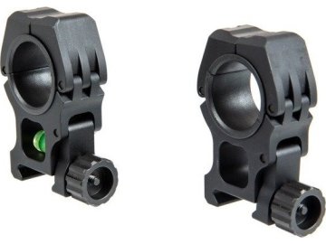 Amo M10 Montážní kroužky 25mm / 30mm - černé 01