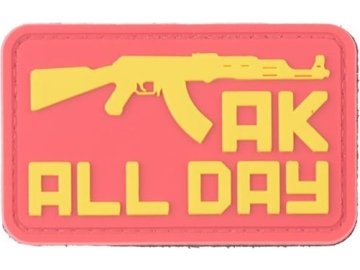 GFT 3D nášivka AK all day - žlutá/červená, GFC 01