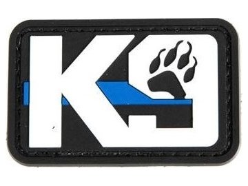 3D nášivka K9 Blue Line Paw, GFC