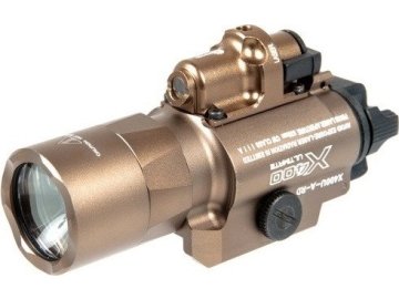 NEV Tactická svítilna X400U pro pistole na RIS - 450lm, písková TAN, Night Evolution 01