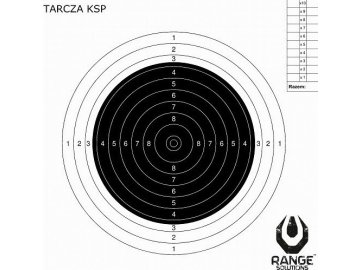 Sportovní terč KSP na 50m - 100ks, Range Solutions