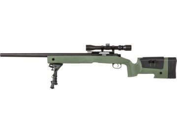 Specna Arms SA odstřelovací puška M40A3 (SA-S02 CORE(TM)) s příslušenstvím - Zelená 01
