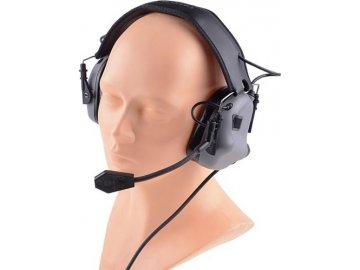 Sluchátka M32 s aktivní ochranou sluchu - šedé, EARMOR