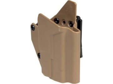 FMA Composite Holster for G17 Replicas with Tactical Flashlight - Dark Earth 01