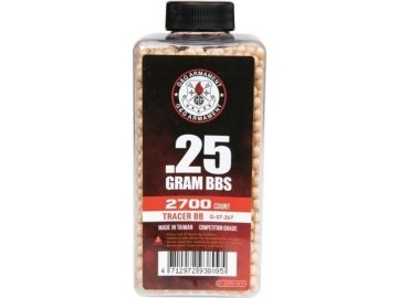GIG 0.25g Tracer BBs - 2700 BB Bottle – Red 01