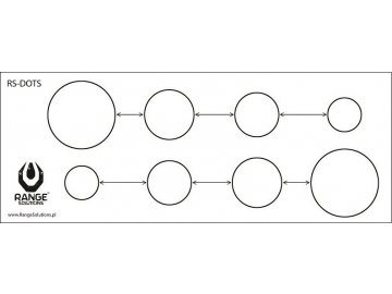 Střelecké terče RS-Dots - 50ks, Range Solutions