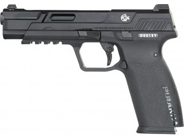 Airsoftová pistole GTP9 Piranha Mk I - kovový závěr, GBB, G&G