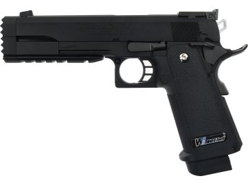 Airsoftová pistole Hi-Capa 5.2 R - černá, celokov, GBB, WE