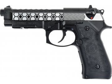 Airsoftová pistole M92 Hex Cut - Dual Tone, celokov, GBB, Gen2, WE