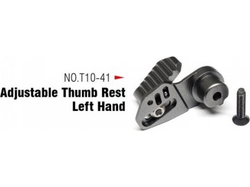 Action Army CNC zarážka palce pro leváky pro AAC T10 - černá, Action Army 01