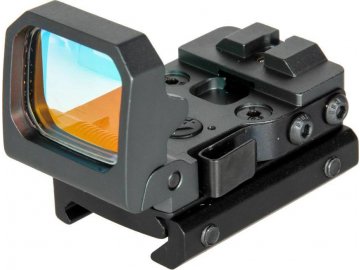 Kolimátor Flip Dot Reflex Sight - černý, červené podsvícení, Aim-O