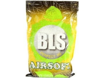 Airsoftové kuličky BLS Perfect BIO 0,28g, 3500bb, bílé, 20x