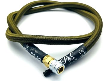 EPE Hadice HPA 80cm s opletem - olivová, EPeS Airsoft 01