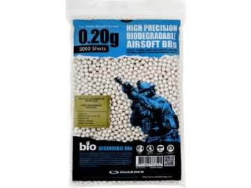 Airsoftové kuličky Guarder BIO 0,20g, 5000bb, 15x