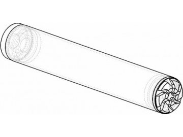 CNC tlumič výstřelu - B - 35 x 214,5mm, závit M14 pravý, RetroArms