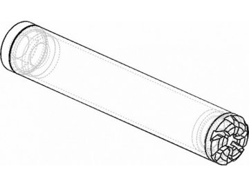 CNC tlumič výstřelu - D - 28 x 170,5mm, závit M14 pravý, RetroArms