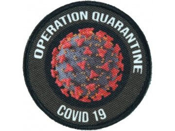 BAS / obecný dodavatel Textilní nášivka Operation Quarantine - černá, A.C.M. 01