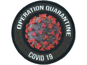 Textilní nášivka Operation Quarantine - černá, A.C.M.