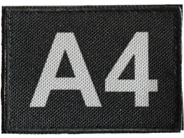 Textilní rozlišovací nášivka A4, A.C.M.