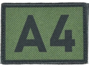 Textilní rozlišovací nášivka A4 - zelená, A.C.M.