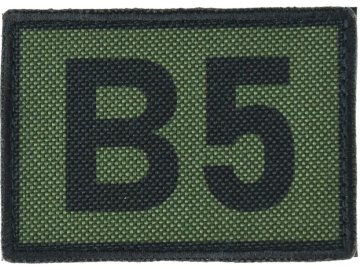 Textilní rozlišovací nášivka B5 - zelená, A.C.M.