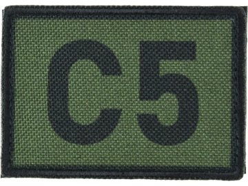 Textilní rozlišovací nášivka C5 - zelená, A.C.M.