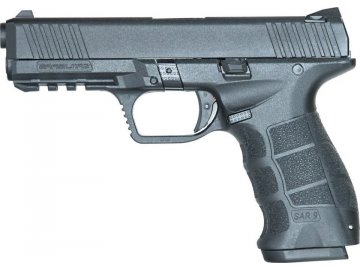 Airsoftová pistole BLE SAR 9 Alpha - černá, kovový závěr, GBB, ICS