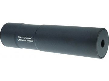 Ocelový nasvětlovací tlumič ZDTK-4T - černý, 14mm levotočivý, LCT