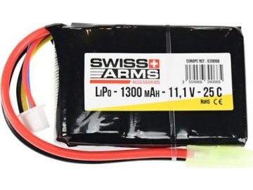 Akumulátor Swiss Arms Li-Pol 11,1V 1300mAh 25C