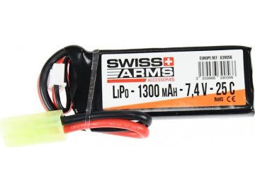 Akumulátor Swiss Arms Li-Pol 7,4V 1300mAh 25C