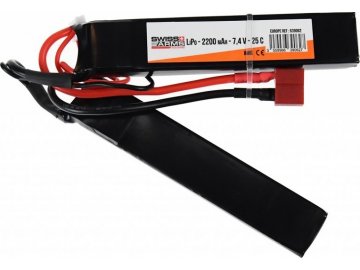 Akumulátor Swiss Arms Li-Pol 7,4V 2200mAh 25C - T-Dean, 2 díly