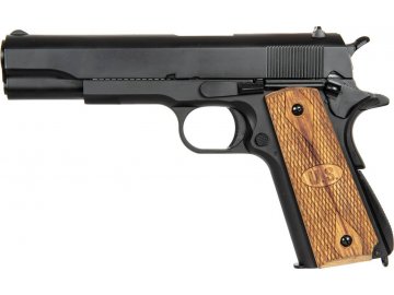 Airsoftová pistole 786 (M1911) - černá, kovový závěr, GBB, DBoys/Double Bell