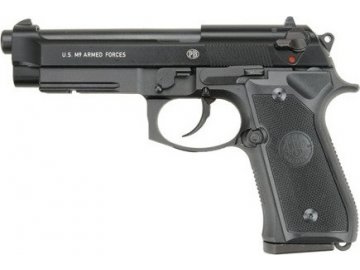 Airsoftová pistole M9 Tactical - černá, celokov, GBB, Umarex