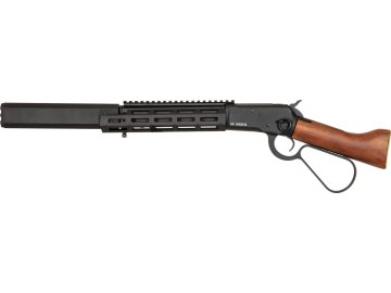 AIK Airsoftová zbraň 1873RS - černá, pravé dřevo, GNB, A&K 01