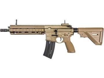 Airsoftová zbraň HK416 A5 - písková TAN, celokov, Umarex