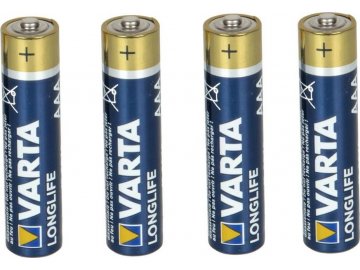 Baterie 1,5V AAA LR03 Longlife, 4ks, Varta