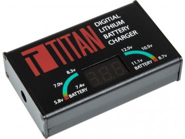 Titan Inteligentní nabíječ Li-Ion, Li-Po baterií - EU konektor, Titan 01