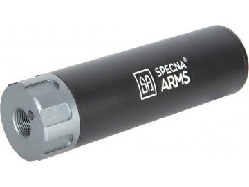 Kovový nasvětlovací tlumič ATU™ II - černý, 14x1 levotočivý, Specna Arms