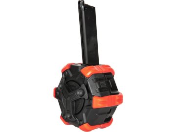 DBY Plynový bubnový zásobník pro M1911 - černý/červený, 350bb, DBoys/Double Bell 01