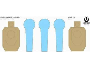 Střelecký terč Drill-4 - 50ks, Range Solutions