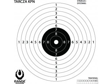 Střelecký terč KPN pro vzduchovky - 100ks, 140x140 mm, Range Solutions