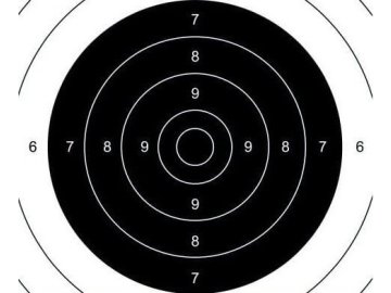 RAN Střelecký terč TS-2 PSP Middle - 50ks, 250x250 mm, Range Solutions 01