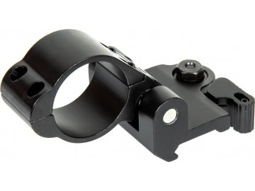 Výklopná 30mm montáž s QD úchytem - černá, JJ Airsoft